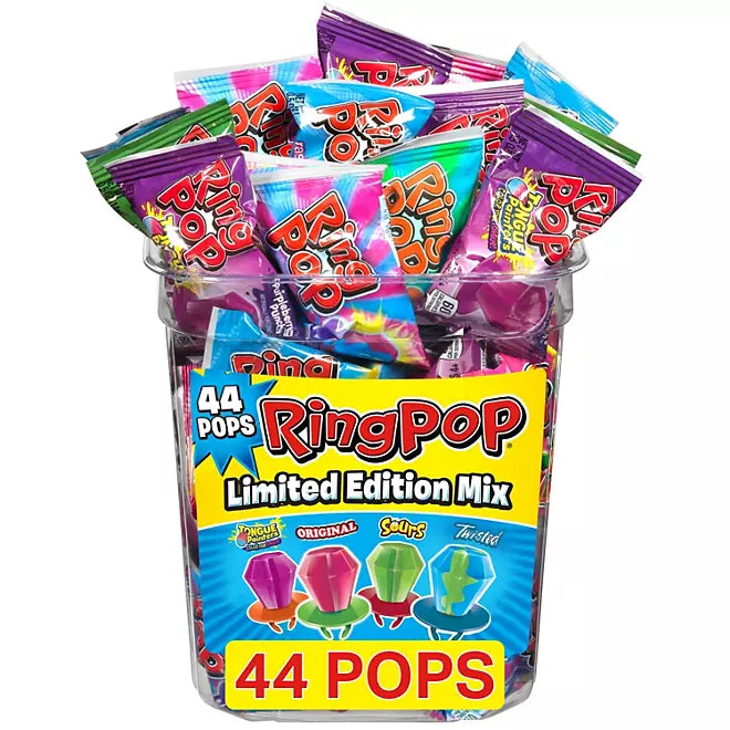 Ring Pop Variety Party Pack, 0.5 oz., 44 pk.