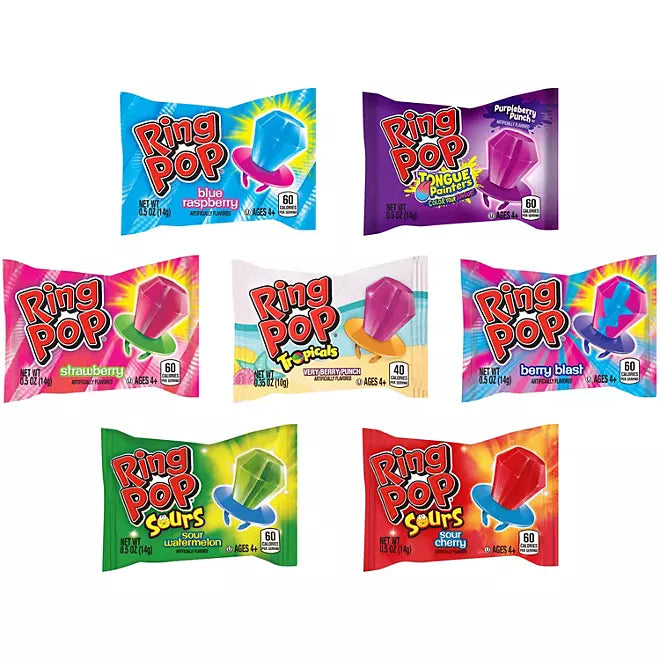 Ring Pop Variety Party Pack, 0.5 oz., 44 pk.