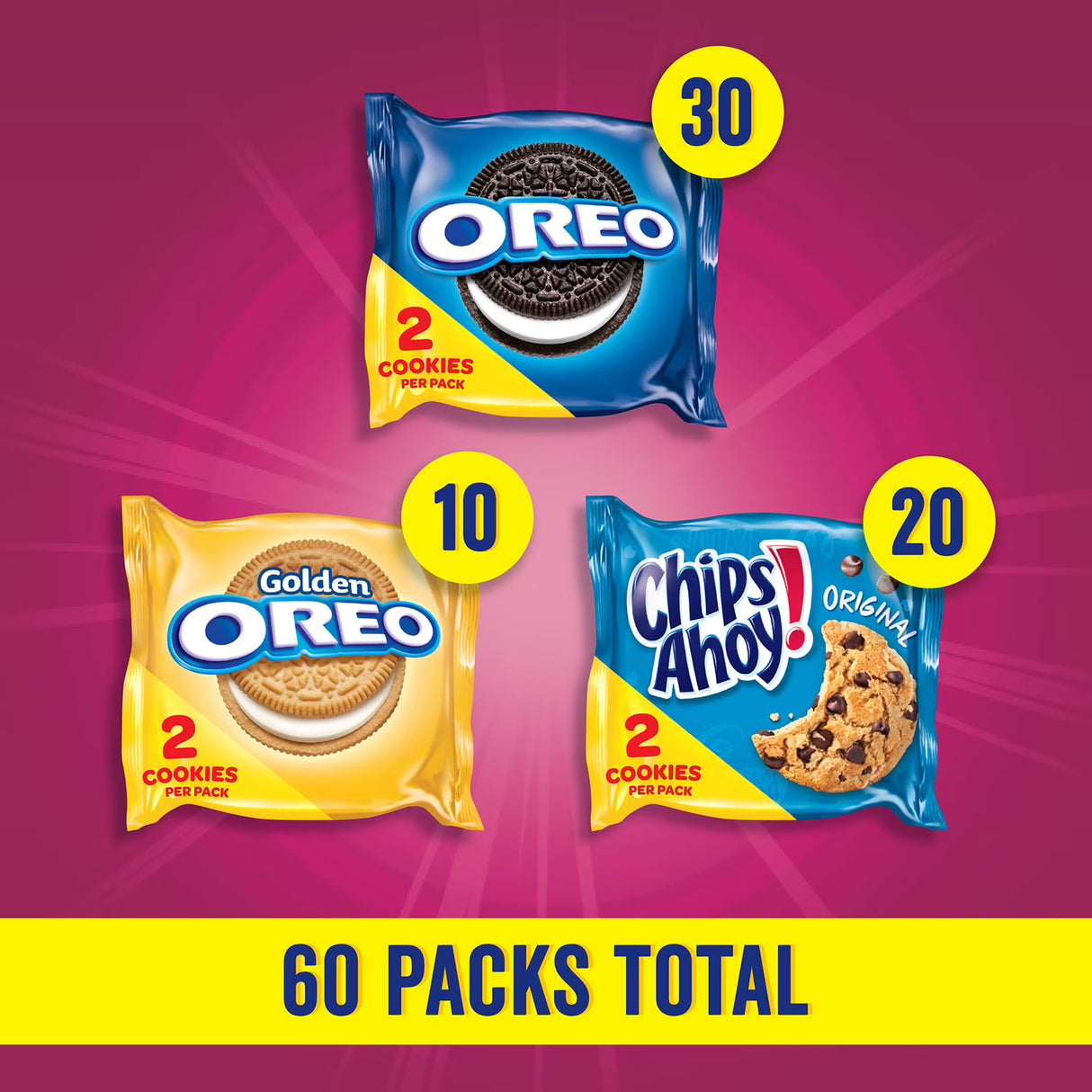 Nabisco Sweet Treats Variety Pack, 60 pk.