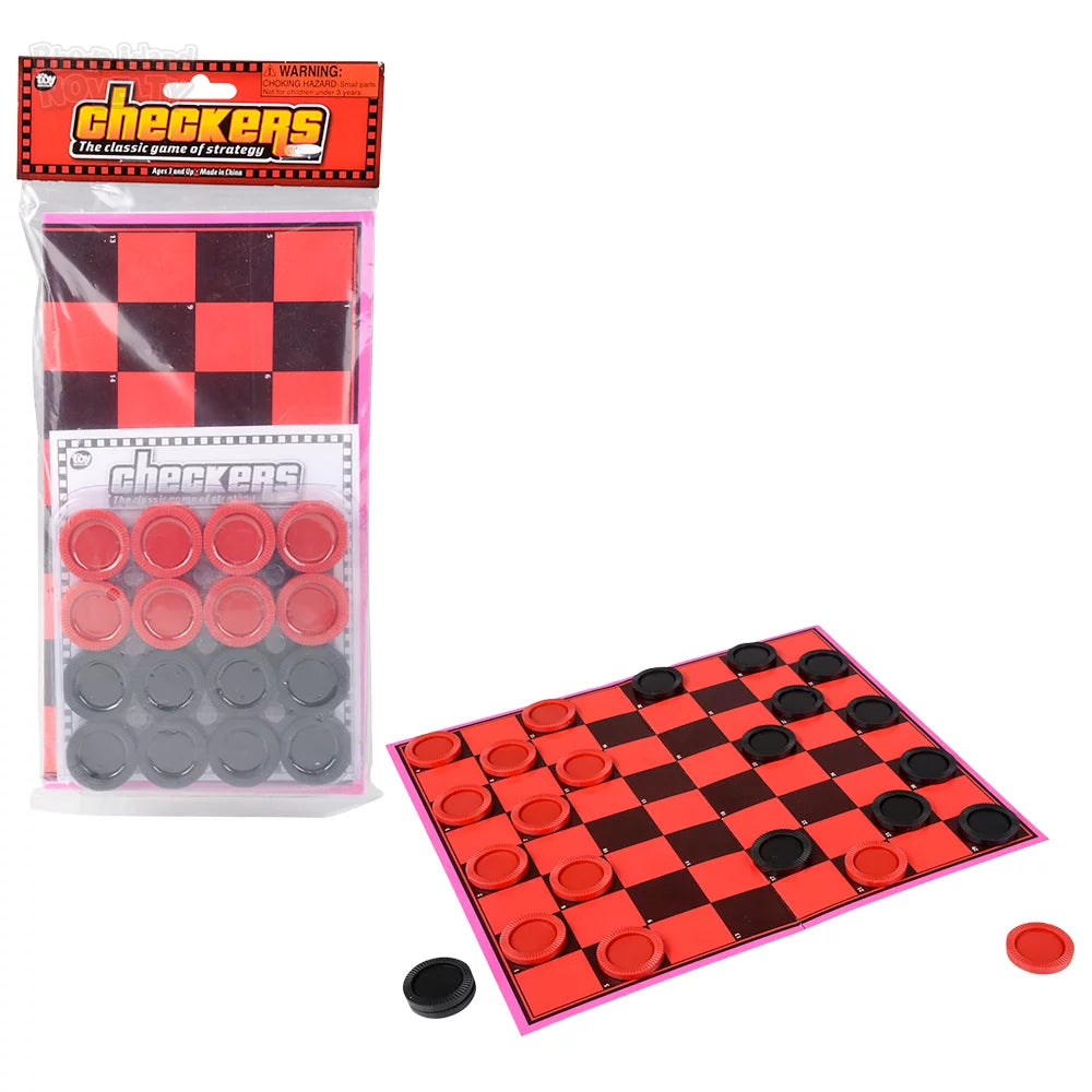 Checkers Set 11"x9.75" - (Case Pack Quantity: 12) $2.92 per piece