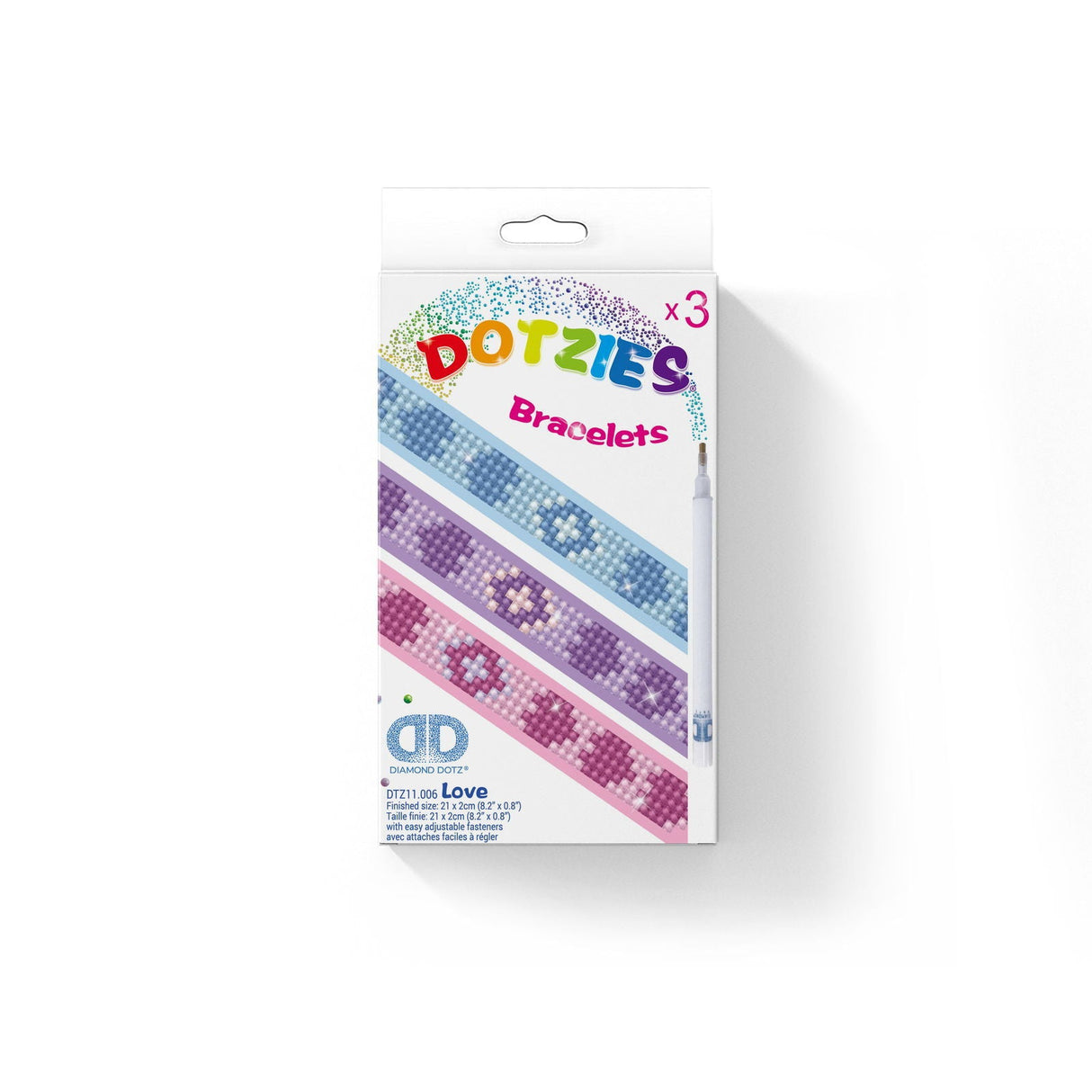 Diamond Dotz Dotzies Bracelets - Love Print