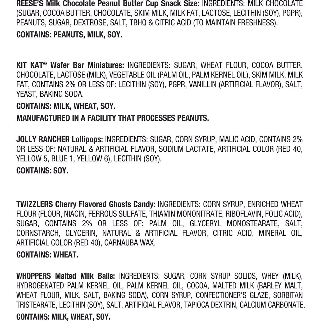 HERSHEY'S Variety Pack Halloween Candy, 140 pcs.