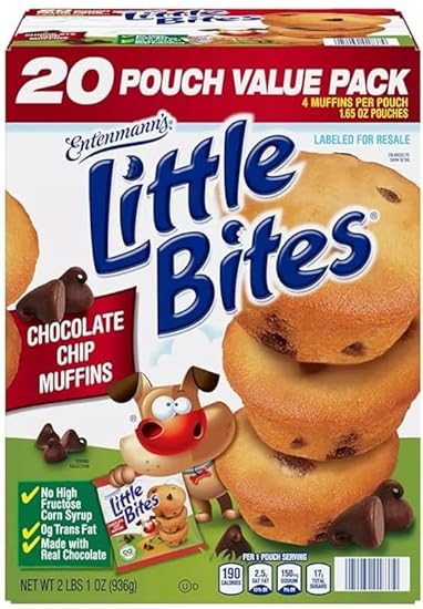 Entenmann's Little Bites Chocolate Chip Muffins, 1.65 oz., 20 pk.