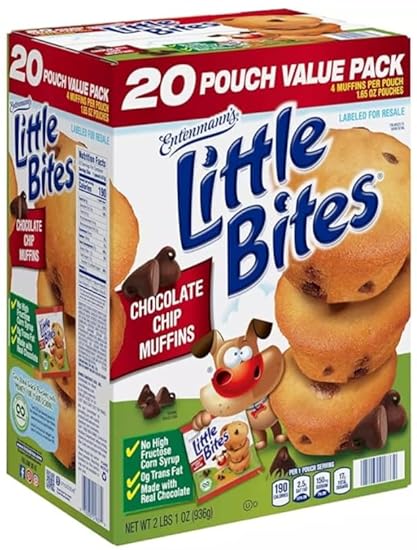 Entenmann's Little Bites Chocolate Chip Muffins, 1.65 oz., 20 pk.