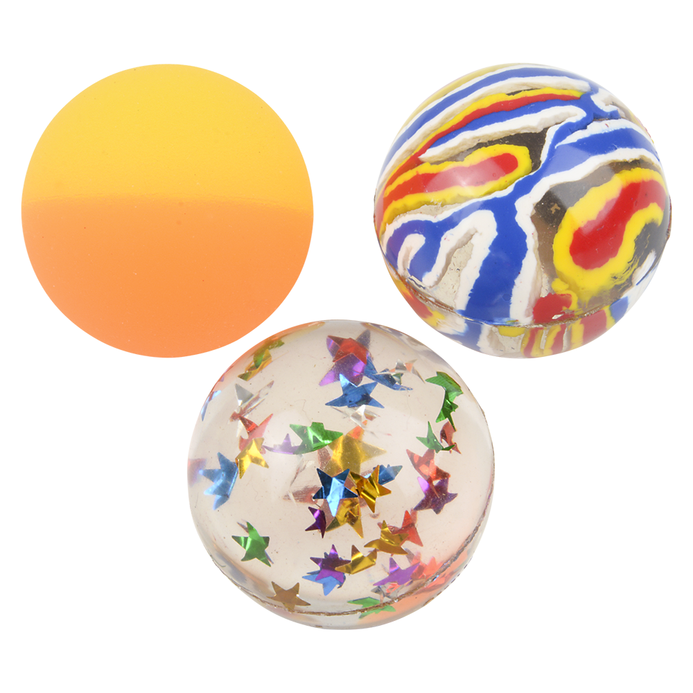 Hi Bounce Ball Assortment 1.5" 60 Pieces/Canister