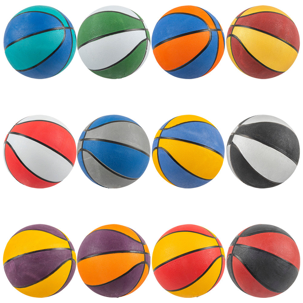 Assorted Colors Regulation Basketballs - 9.5" (1PC)
