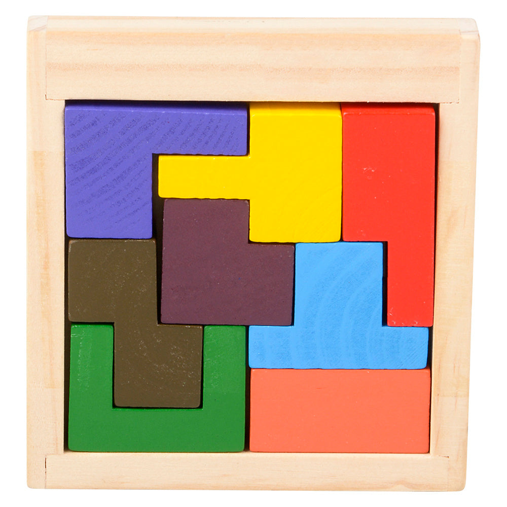 Wooden Tangram Puzzles- 4" (Case Pack Quantity: 24) $2.83 per piece