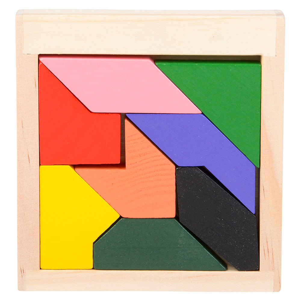 Wooden Tangram Puzzles- 4" (Case Pack Quantity: 24) $2.83 per piece