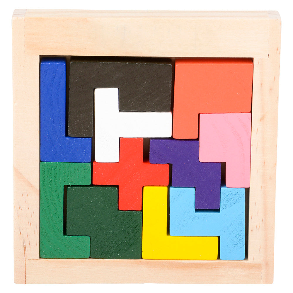 Wooden Tangram Puzzles- 4" (Case Pack Quantity: 24) $2.83 per piece
