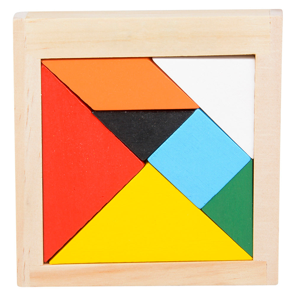 Wooden Tangram Puzzles- 4" (Case Pack Quantity: 24) $2.83 per piece