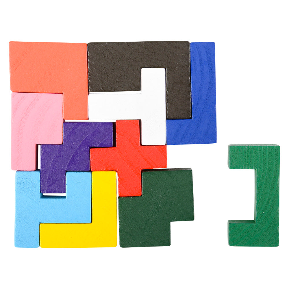 Wooden Tangram Puzzles- 4" (Case Pack Quantity: 24) $2.83 per piece