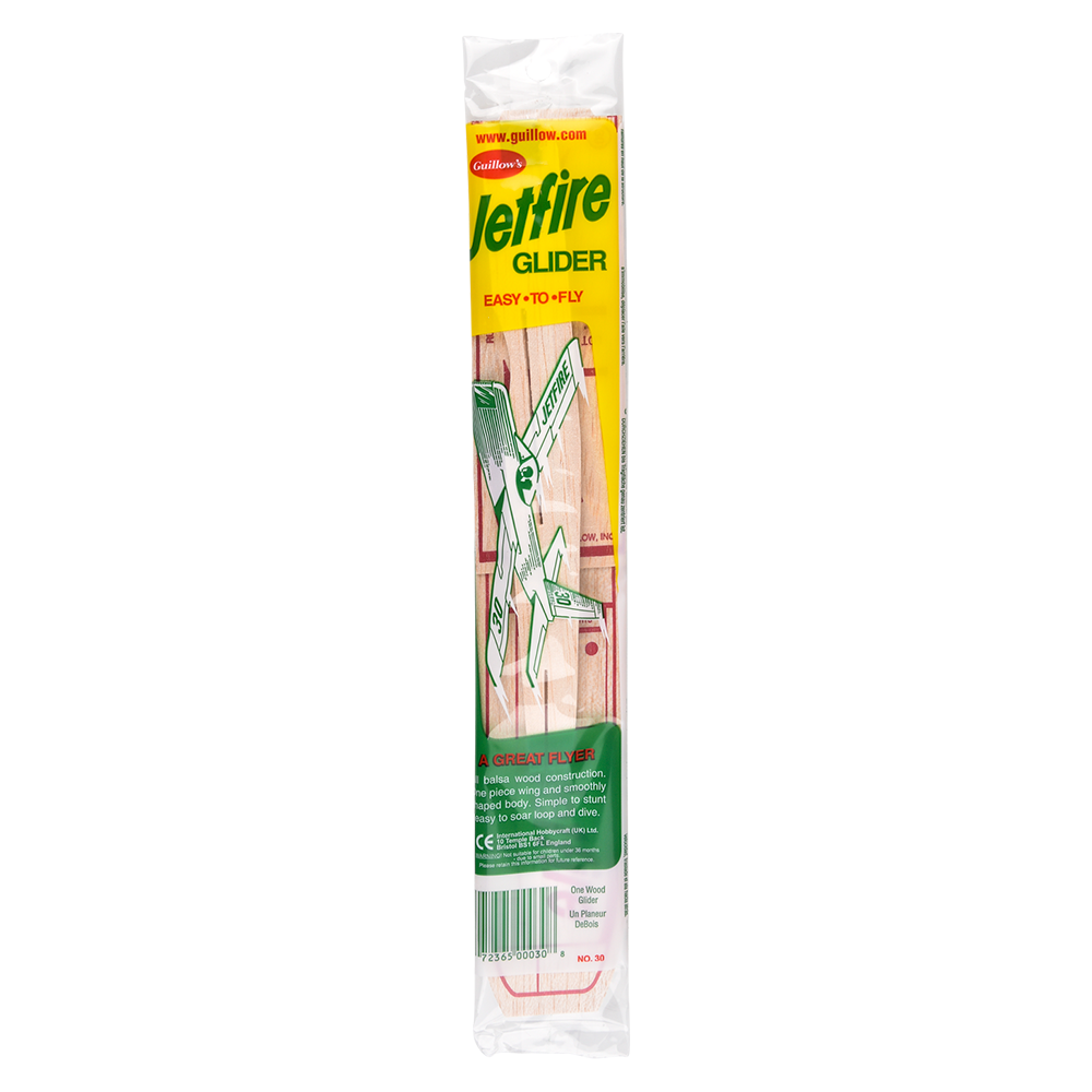 Balsa Wood Jetfire Glider 12" (48 PC)