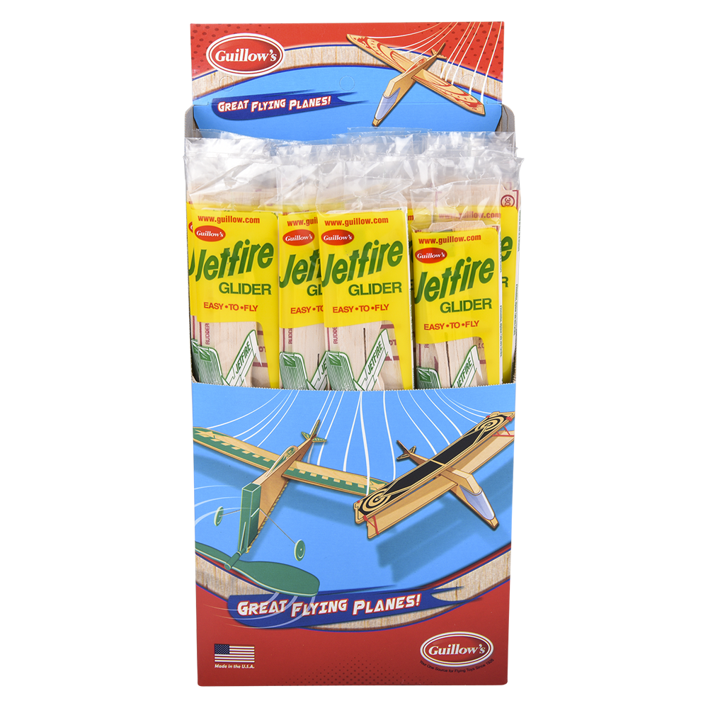 Balsa Wood Jetfire Glider 12" (48 PC)