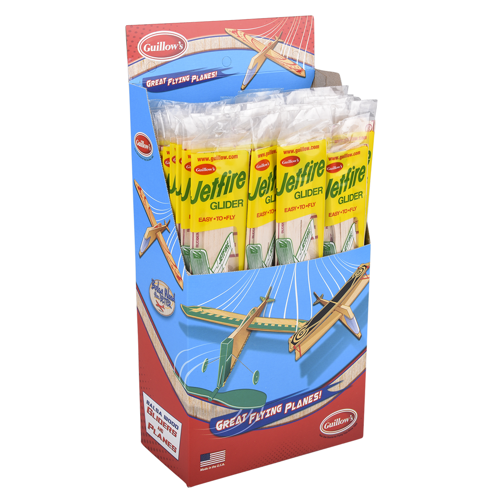 Balsa Wood Jetfire Glider 12" (48 PC)
