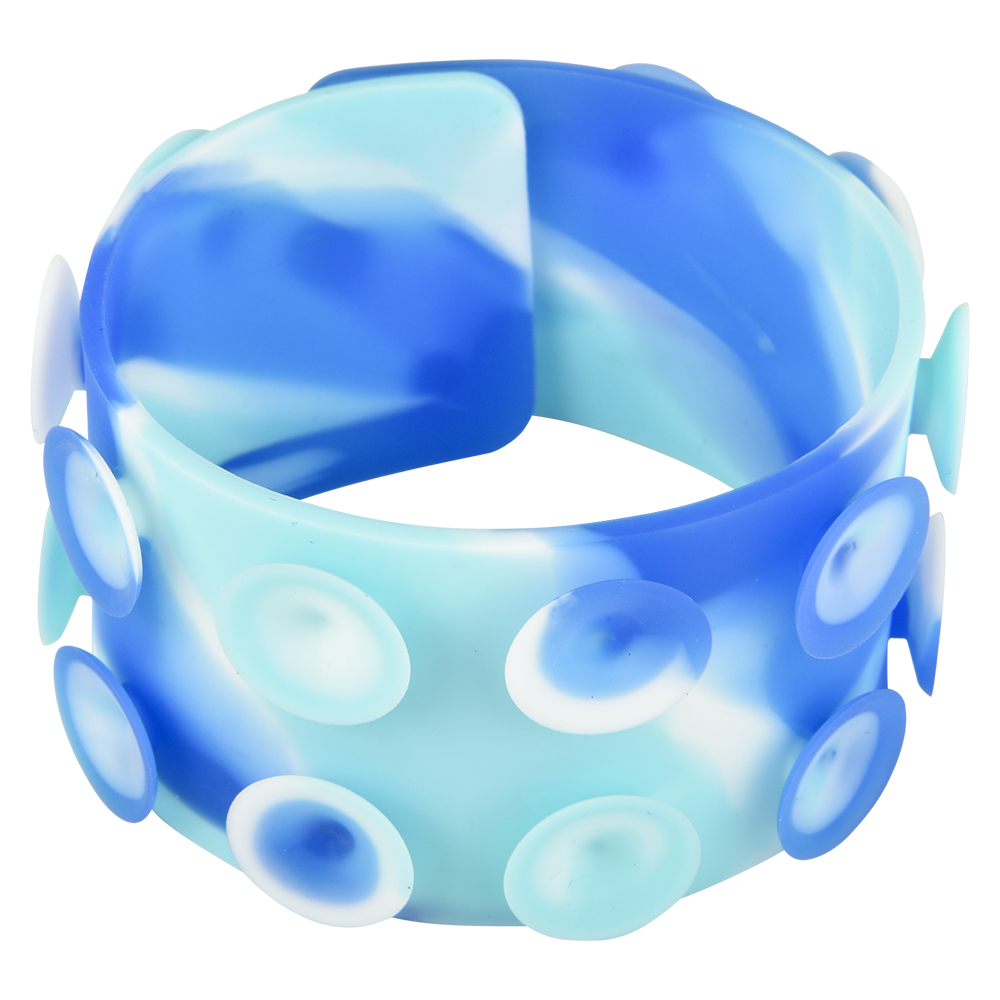 Suction Sticky Strips Silicone Bracelet - Tiedye (Case Pack Quantity: 24) $1.25 per piece