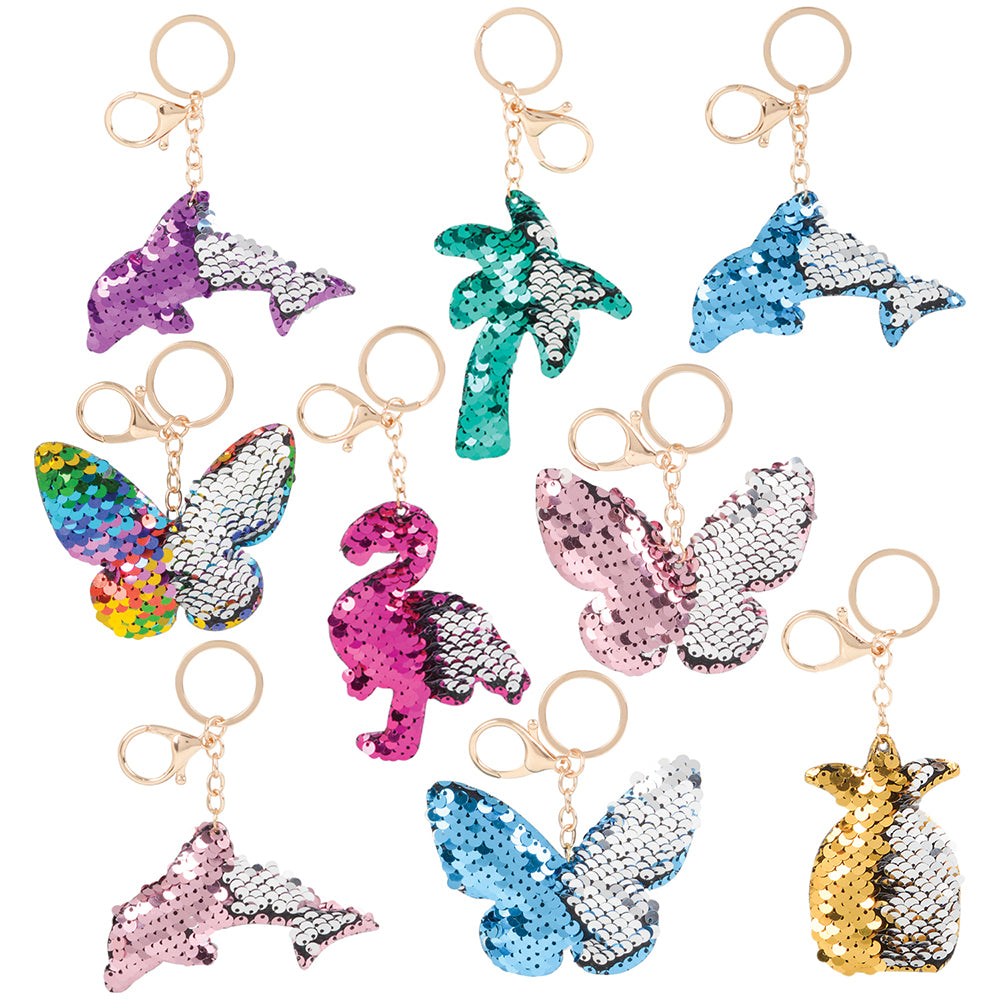 Flip Sequin Keychain Assortment - (24PC)