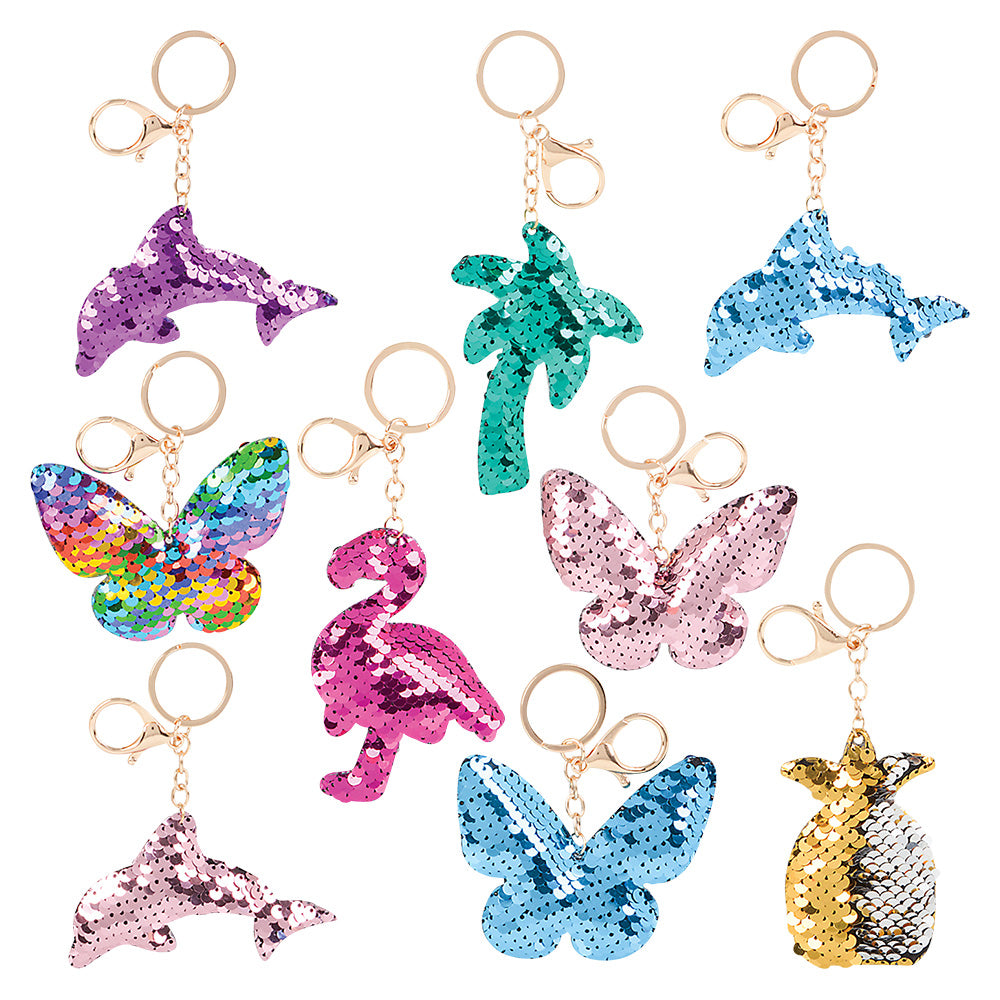 Flip Sequin Keychain Assortment - (24PC)