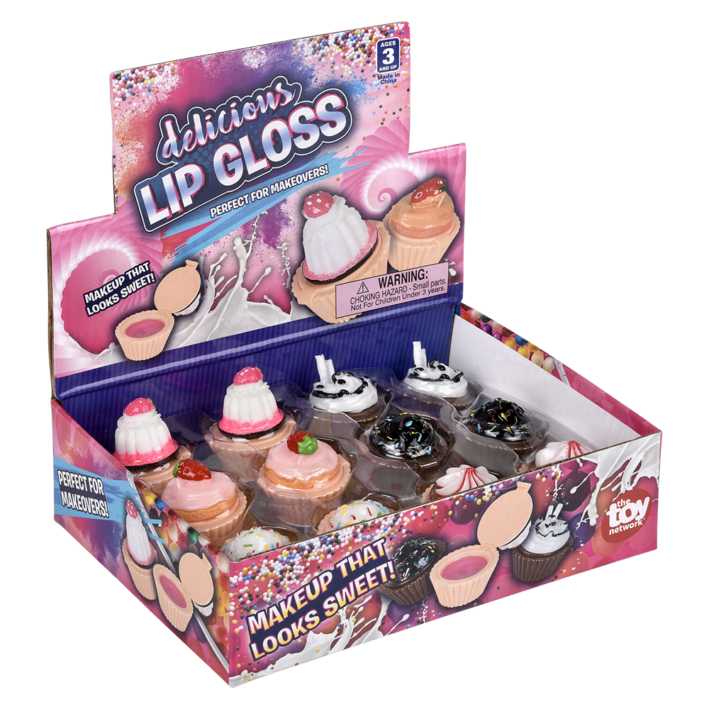 Cupcake Lip Gloss - (Case Pack Quantity: 12) $2.67 per piece