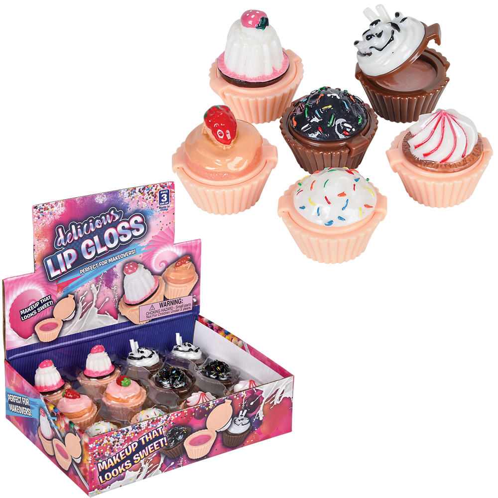Cupcake Lip Gloss - (Case Pack Quantity: 12) $2.67 per piece