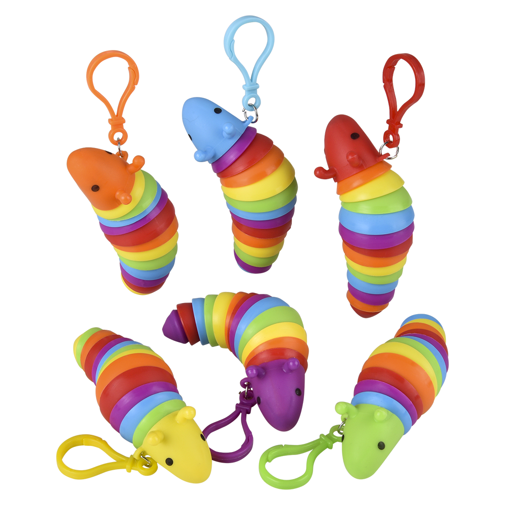 Sensory Wiggle Caterpillar Clip On 3.75" (Case Pack Quantity: 12) $2.50 per piece