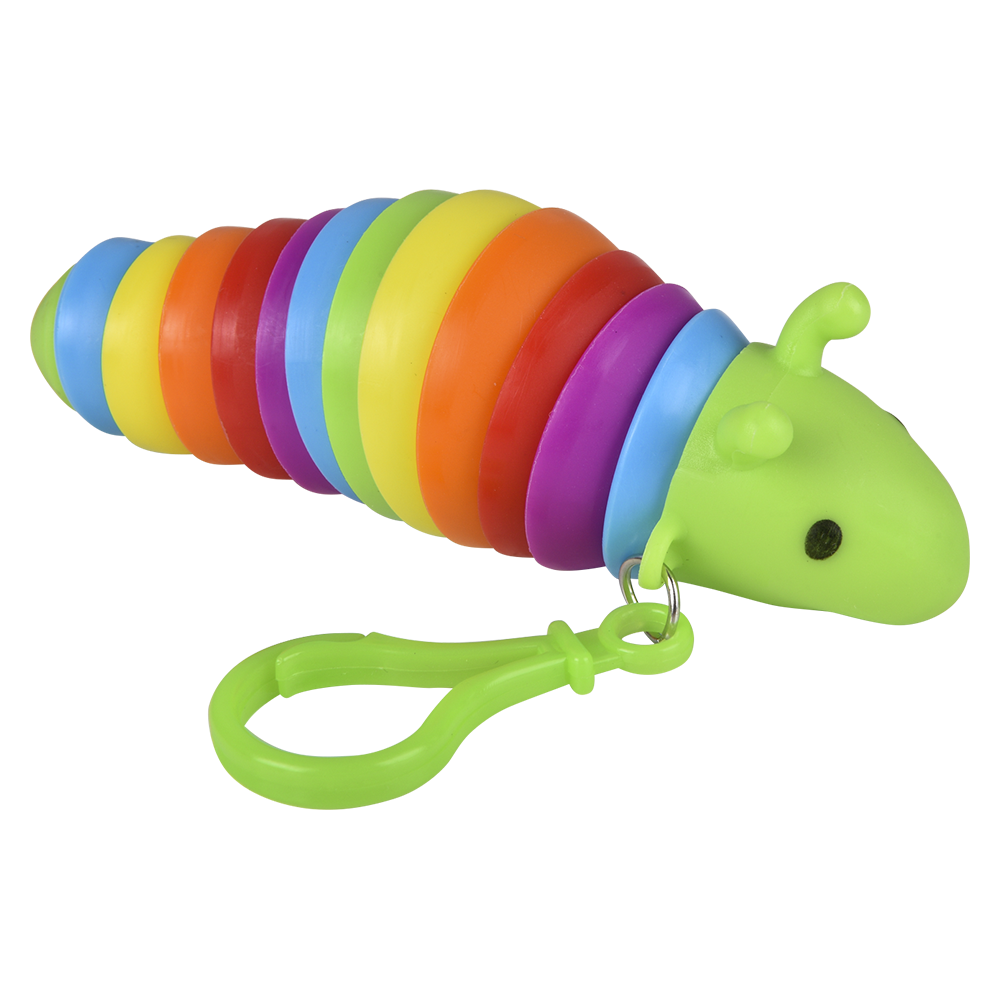 Sensory Wiggle Caterpillar Clip On 3.75" (Case Pack Quantity: 12) $2.50 per piece