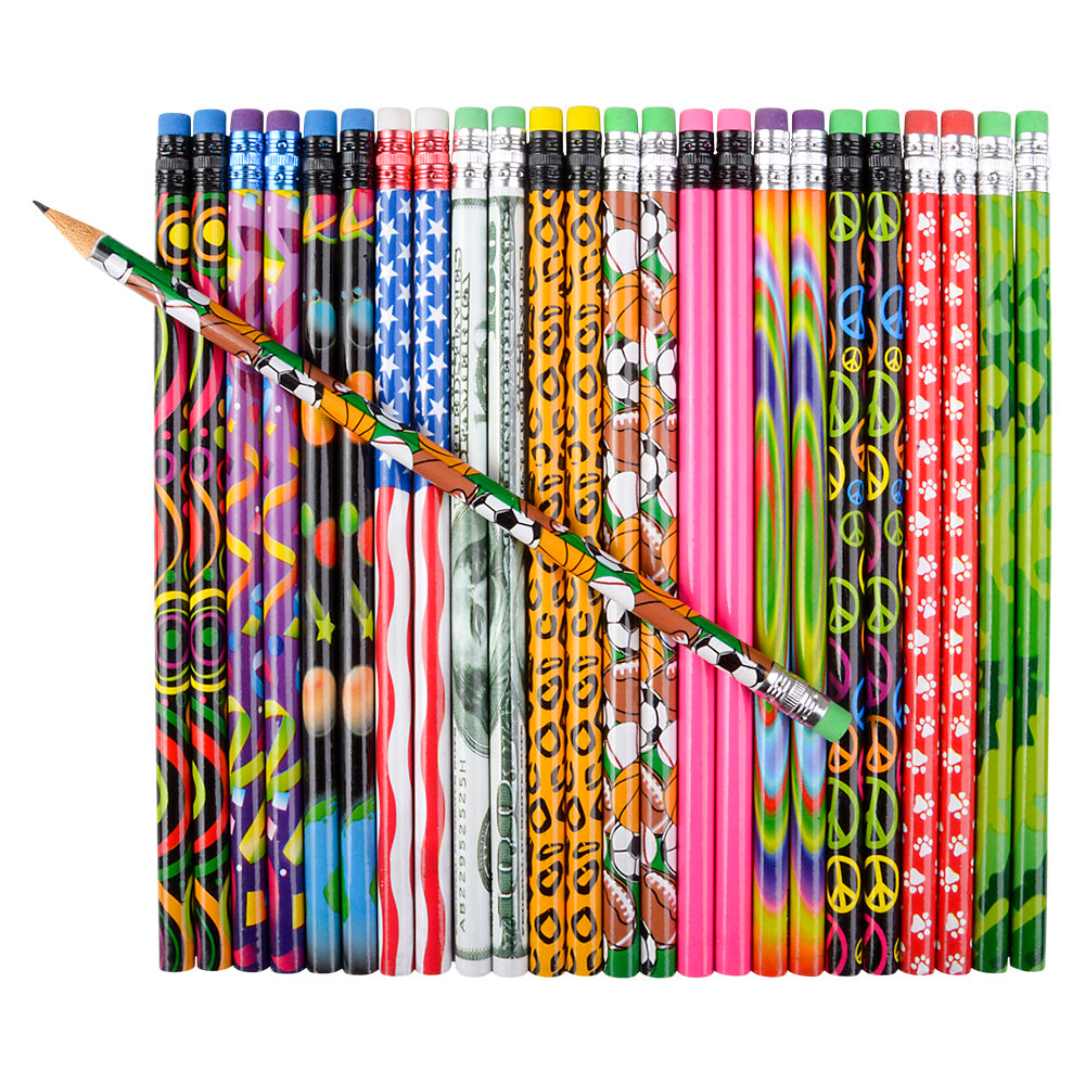 Pencils Fun Patterns - (Case Pack Quantity: 288) $0.23 per piece