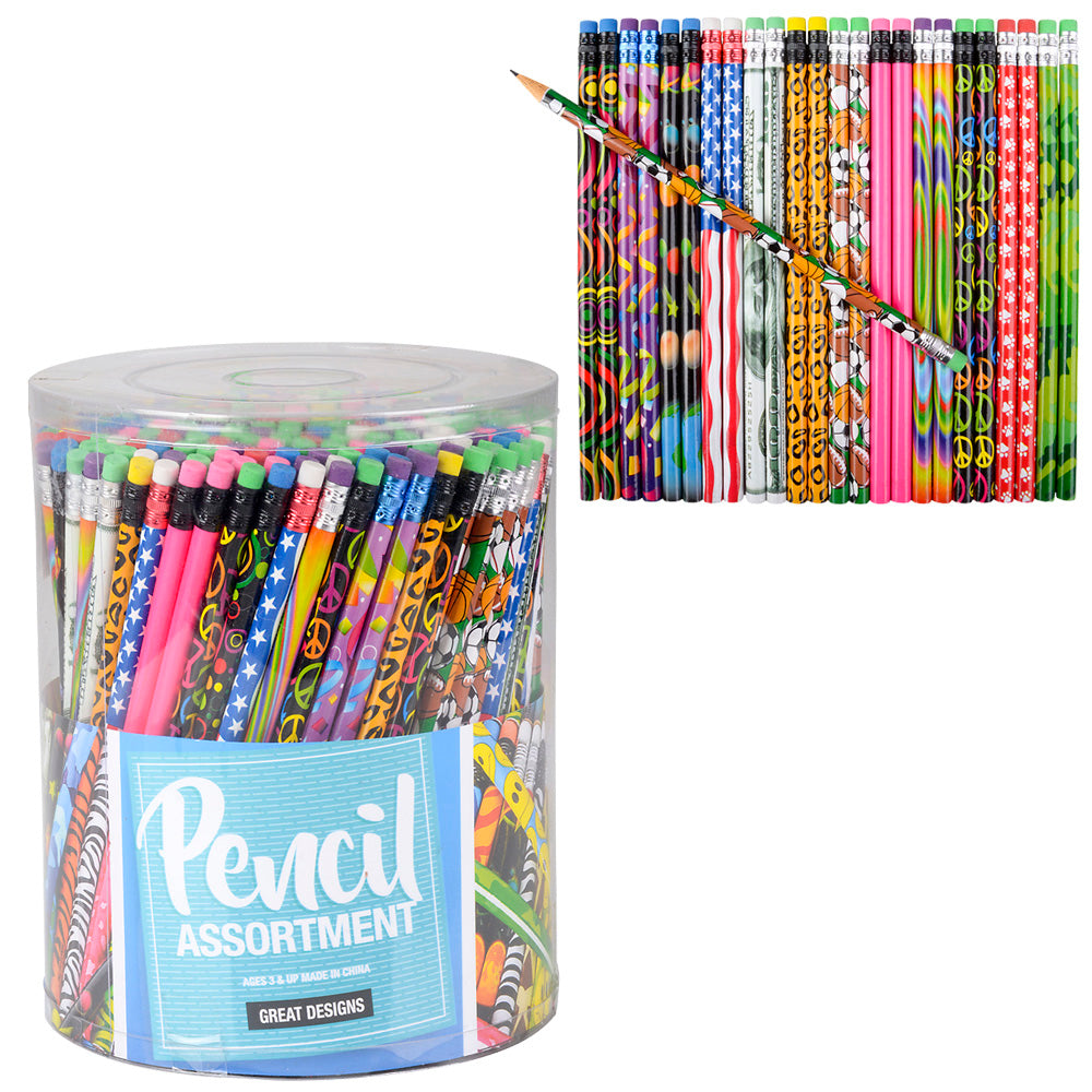 Pencils Fun Patterns - (Case Pack Quantity: 288) $0.23 per piece