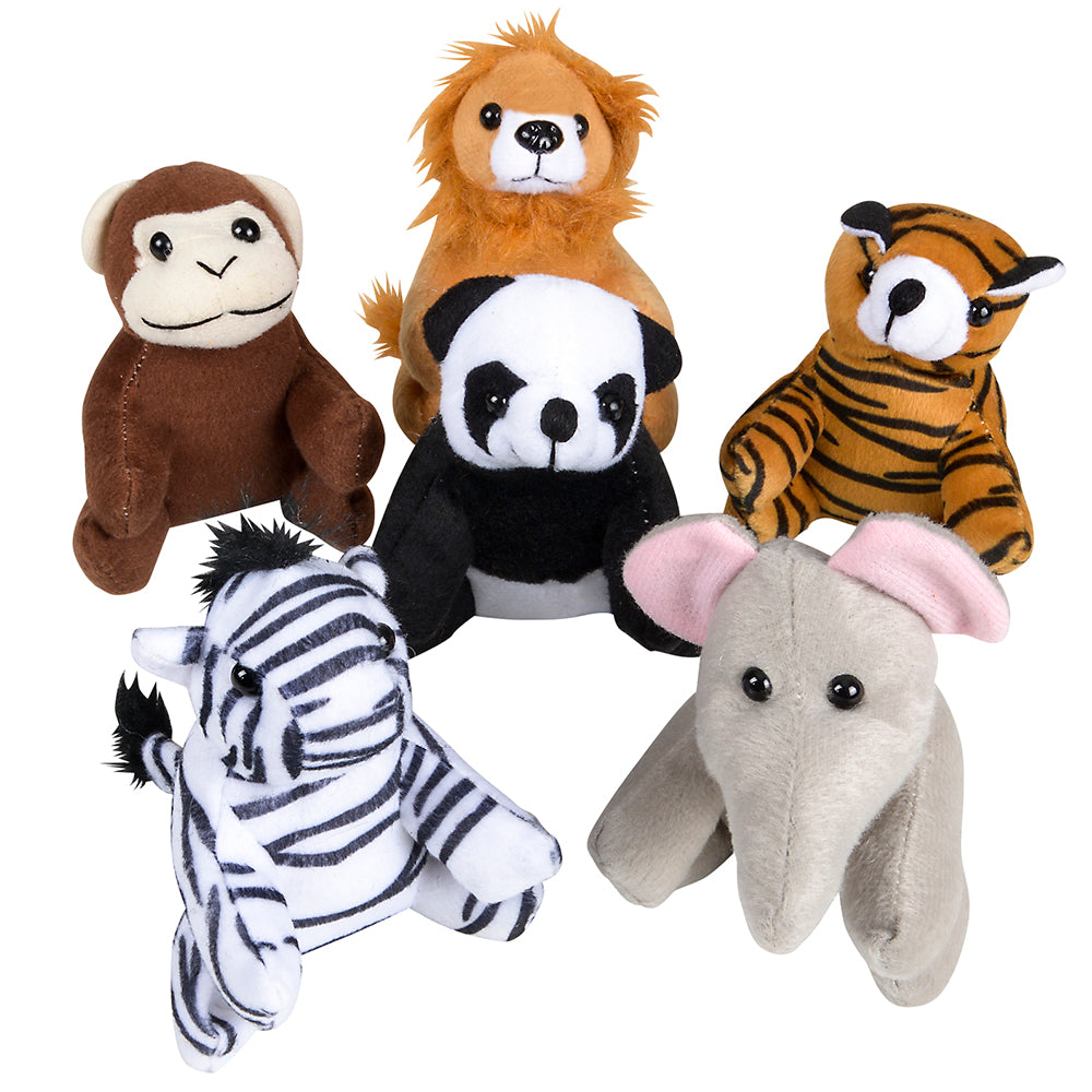Plush Zoo Animal 5" (12 PC)