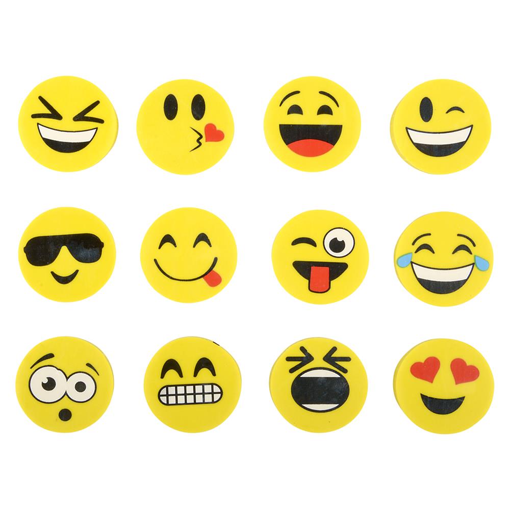 Emoticon Eraser - (72PC)
