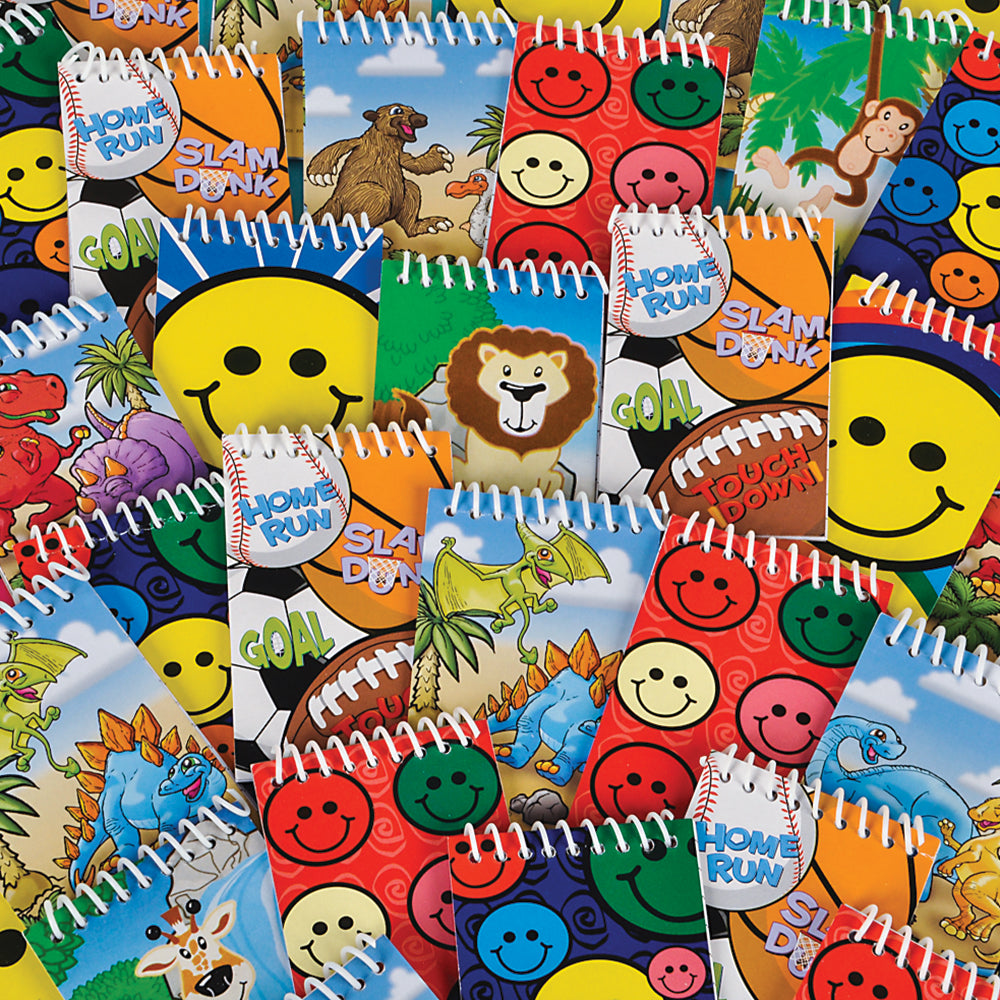 Spiral Notebook Assortment 3.5" - (Case Pack Quantity: 72) $0.33 per piece