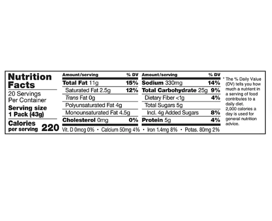 Lance ToastChee Peanut Butter Crackers, 1.52 oz., 40 pk.