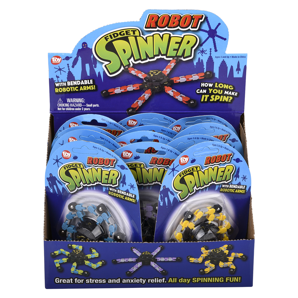 Robot Spinners 5" - (Case Pack Quantity: 12) $2.66 per piece