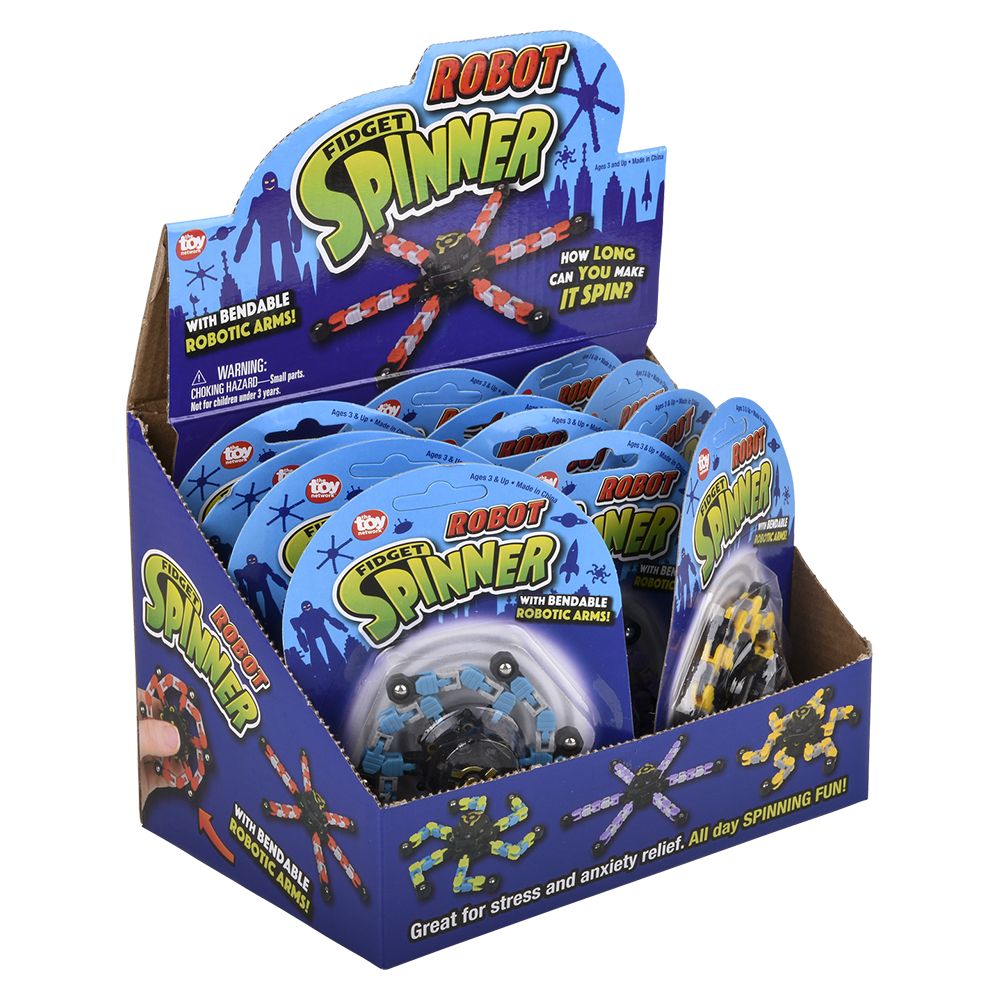 Robot Spinners 5" - (Case Pack Quantity: 12) $2.66 per piece