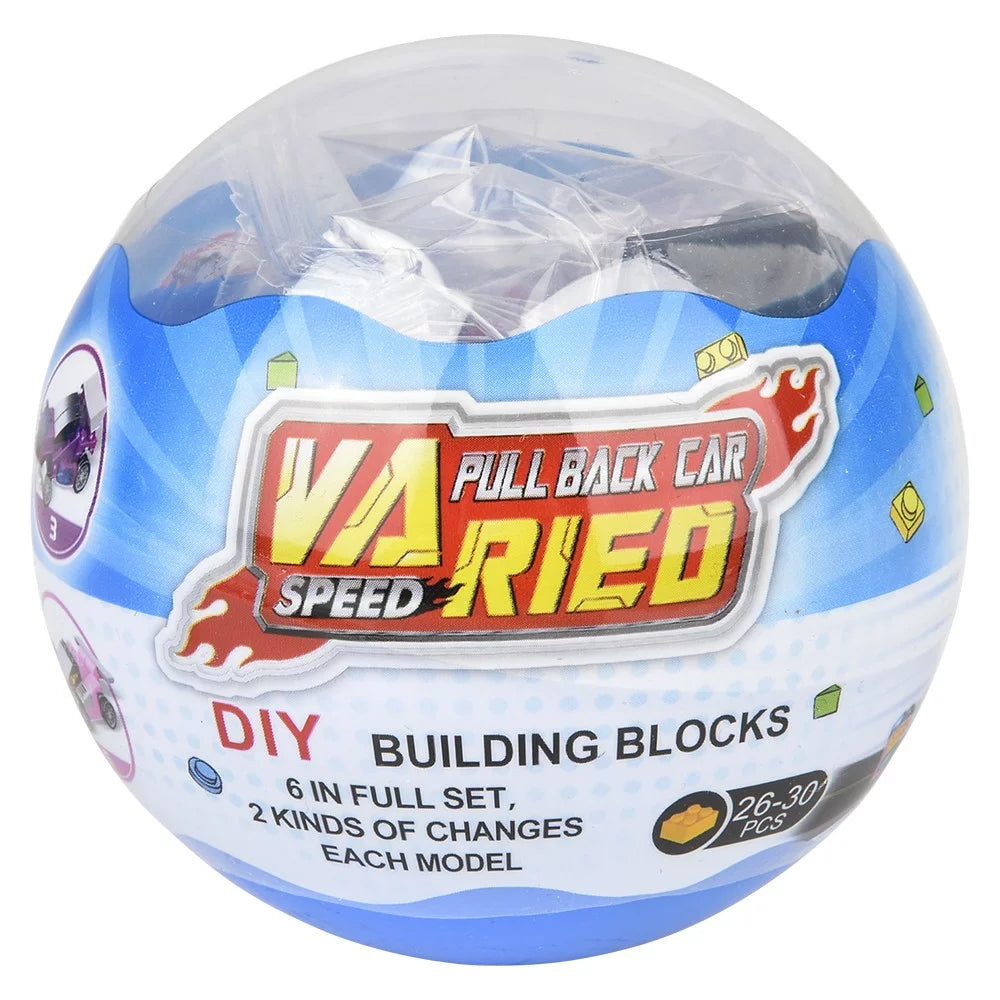 Building Block Pull Back Race Car 2.75" - (Case Pack Quantity: 12) $3.00 per piece