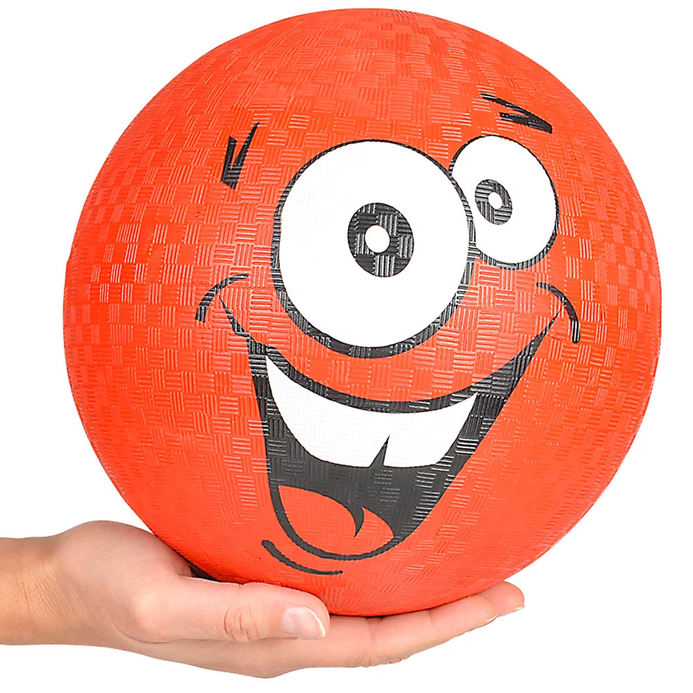 Silly Face Playground Ball 8.5" - (Case Pack Quantity: 6) $8.33 per piece
