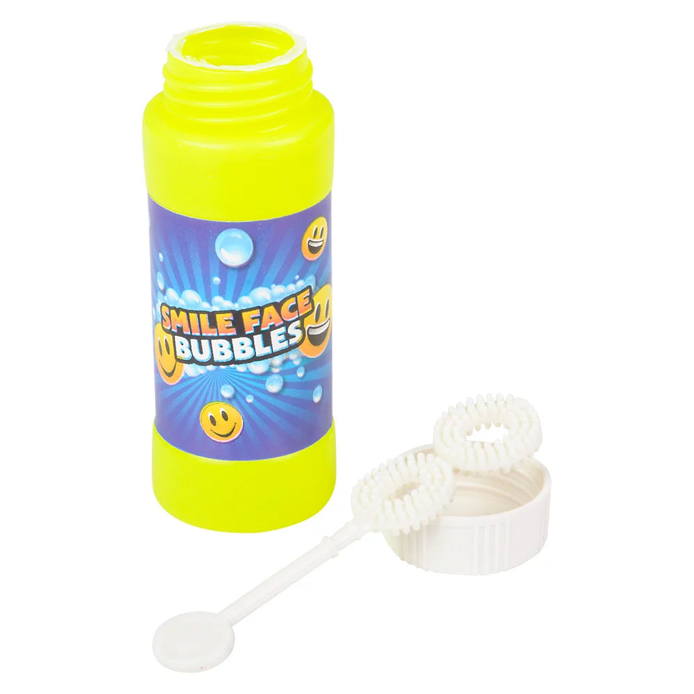Smile Face Bubble Bottle 2oz - (12PC)