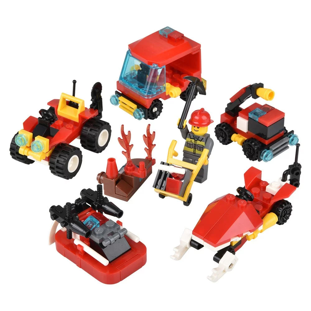 Building Block Fire Rescue Assortment 3" - (Case Pack Quantity: 12) $2.08 per piece