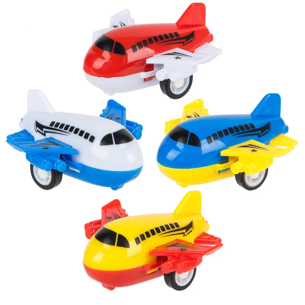Pull Back Plastic Airplane 2" - (Case Pack Quantity: 24) $0.75 per piece