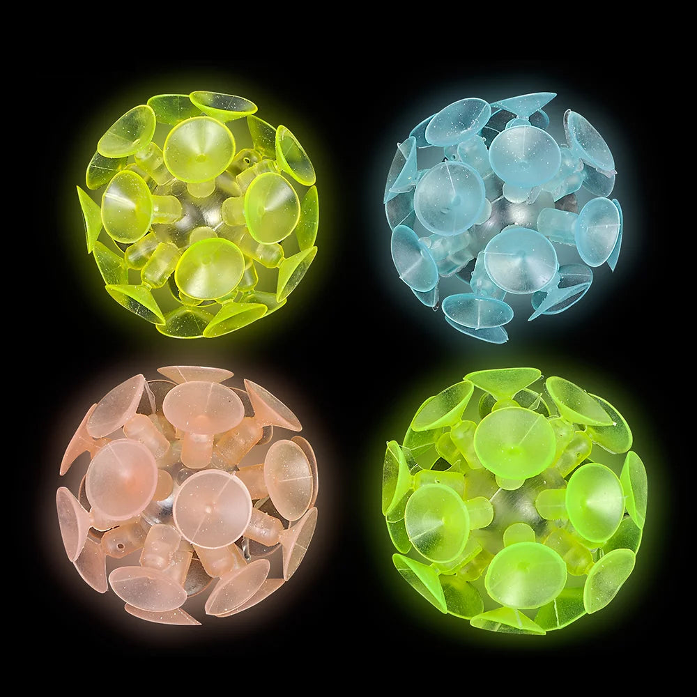 Glow In Dark Suction Balls 2" - (12PC)