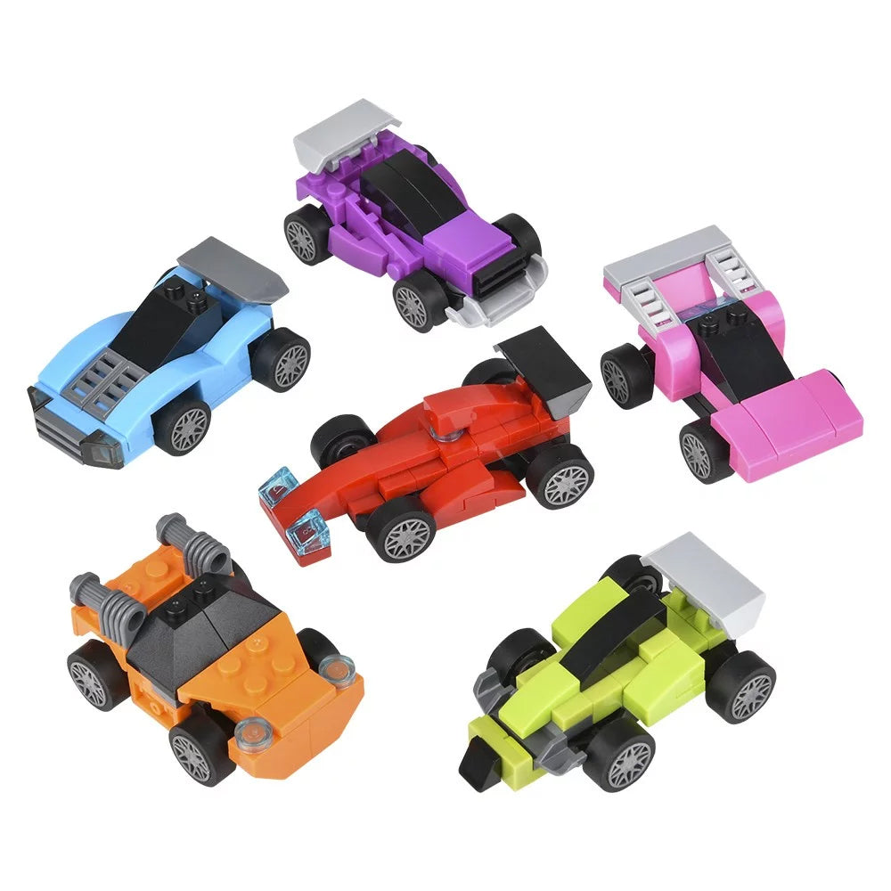 Building Block Pull Back Race Car 2.75" - (Case Pack Quantity: 12) $3.00 per piece