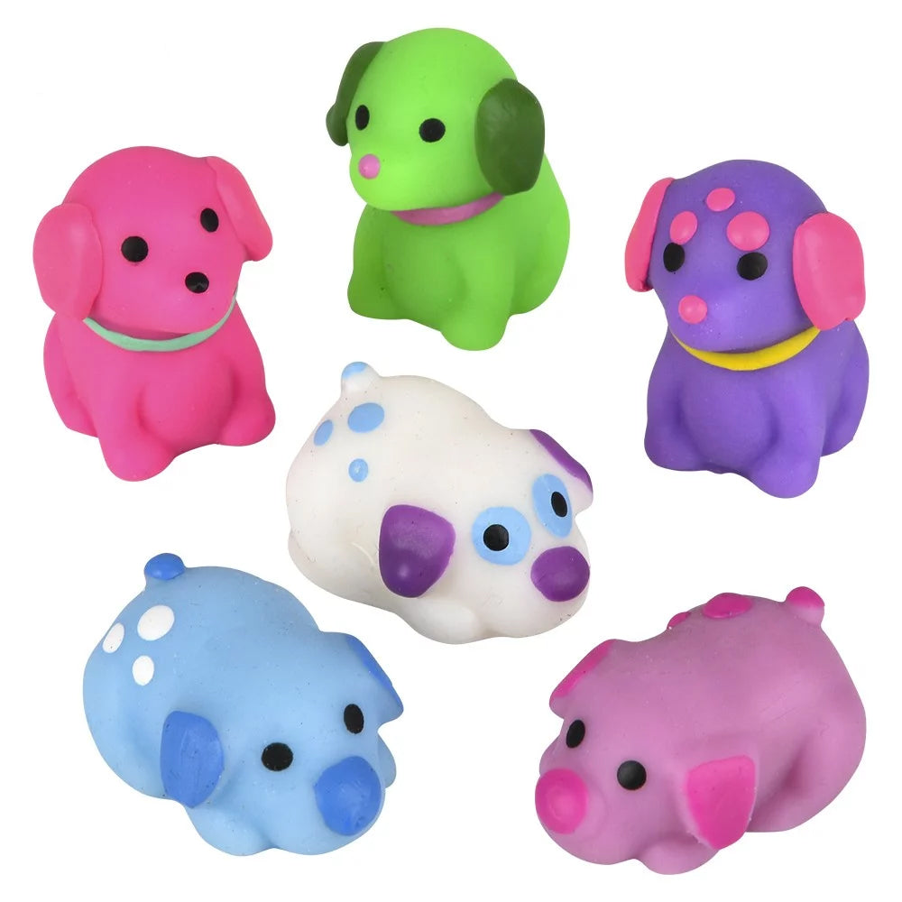 Squishy Dog Assortment 1.5" (Case Pack Quantity: 24) $1.02 per piece