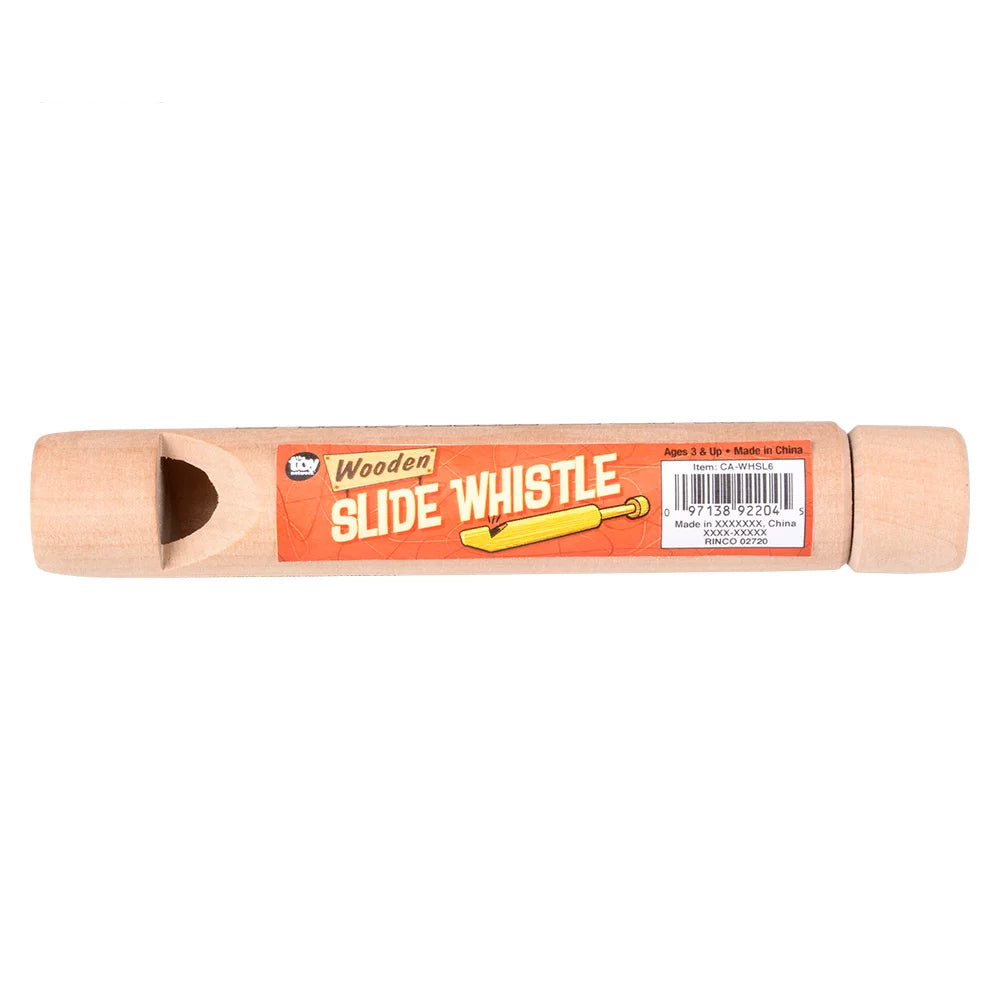 Wooden Slide Whistle- 6.5" (24 PC)