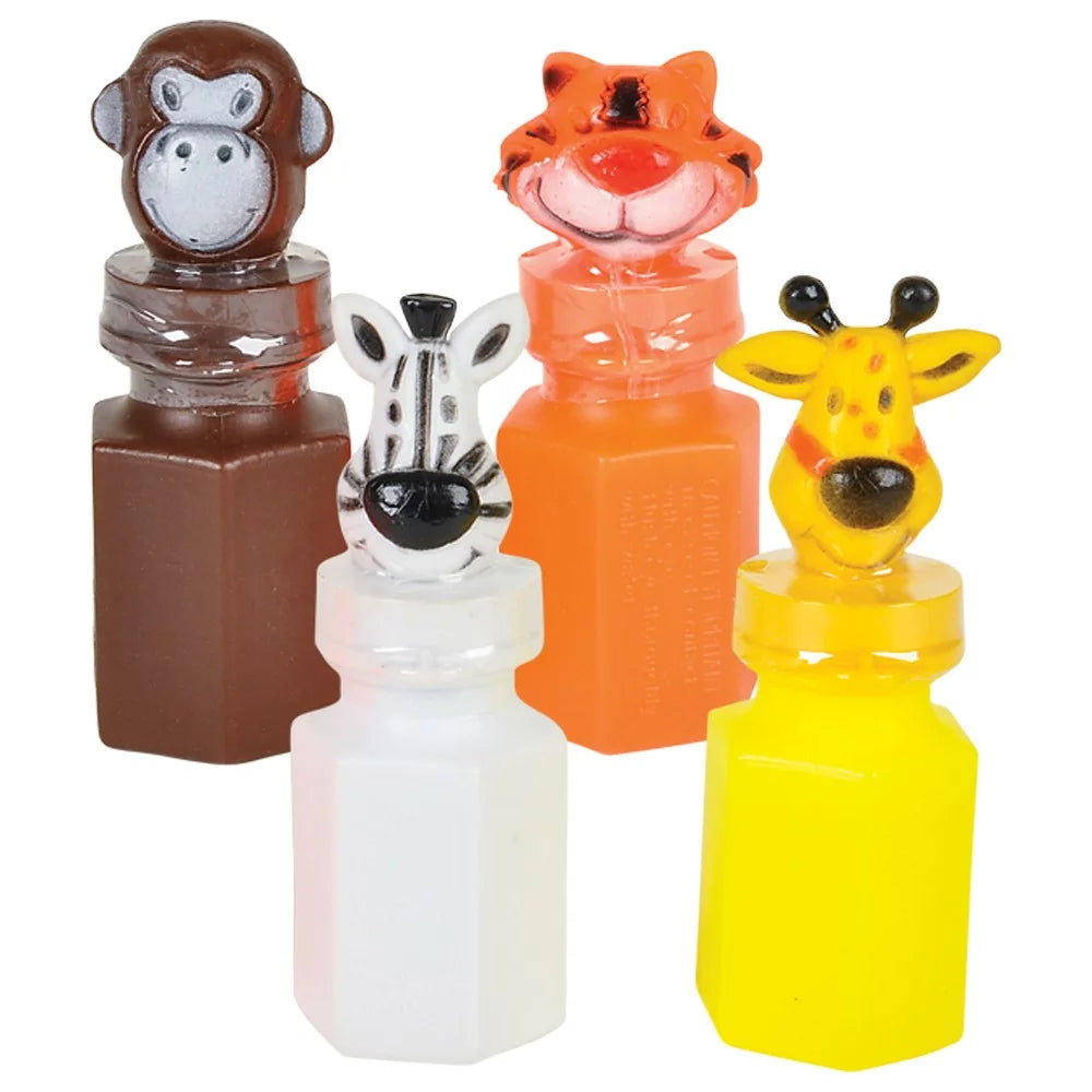 Zoo Animal Bubble Bottle 0.6oz 3" - (24PC)