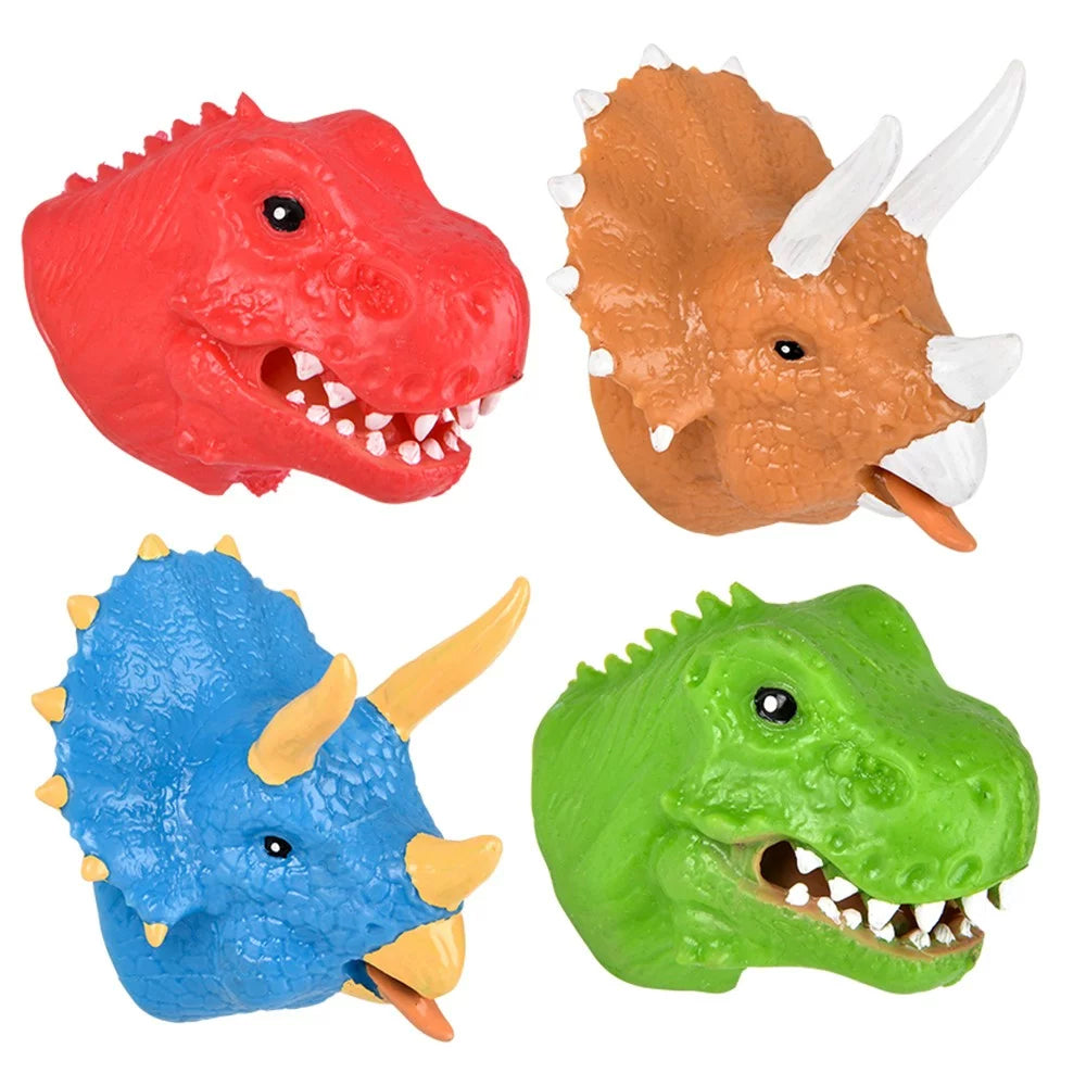 Stretchy Dinosaur Finger Puppet 2" (24 PC)