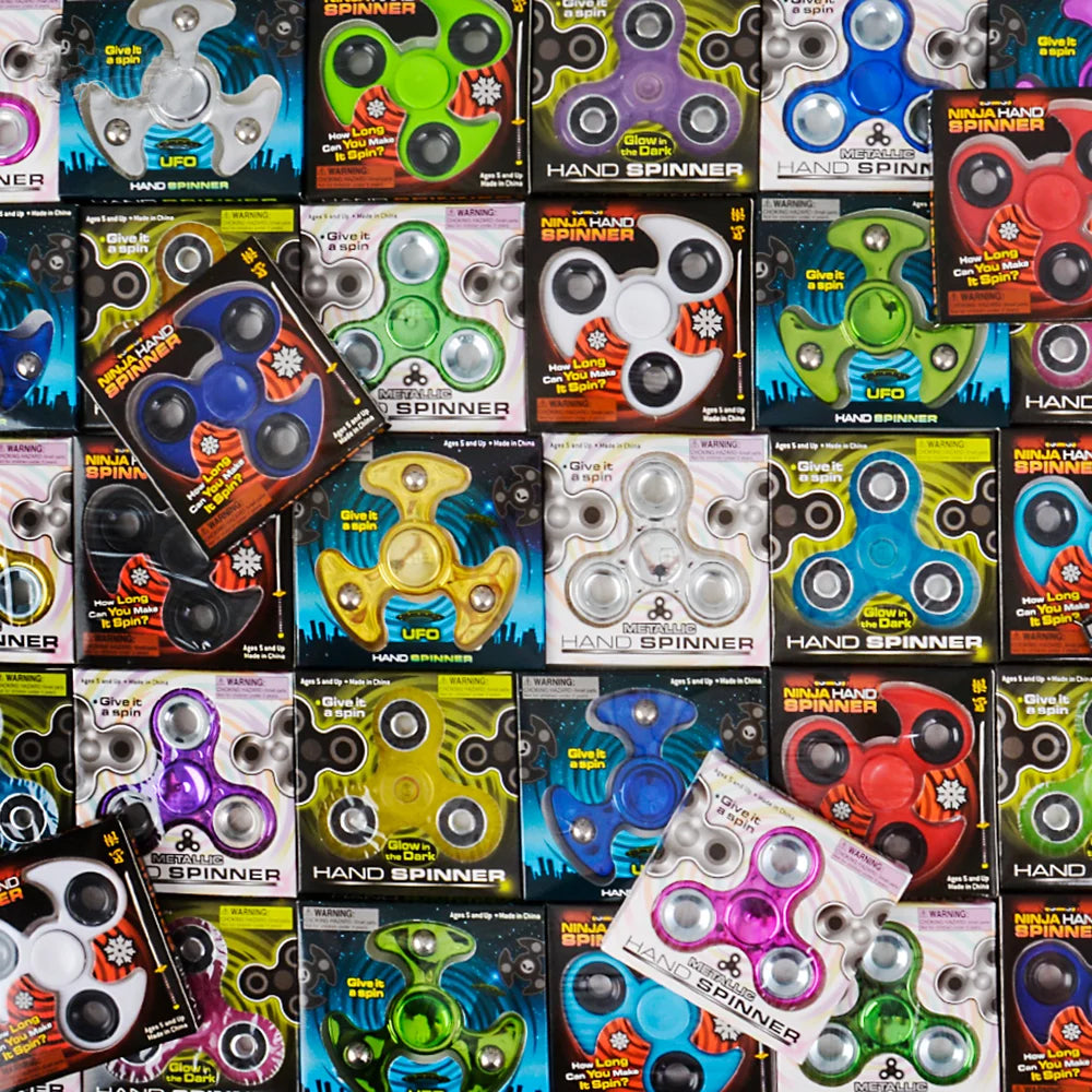 Premium Fidget Spinner Assortment - 3" - (Case Pack Quantity: 50) $1.84 per piece