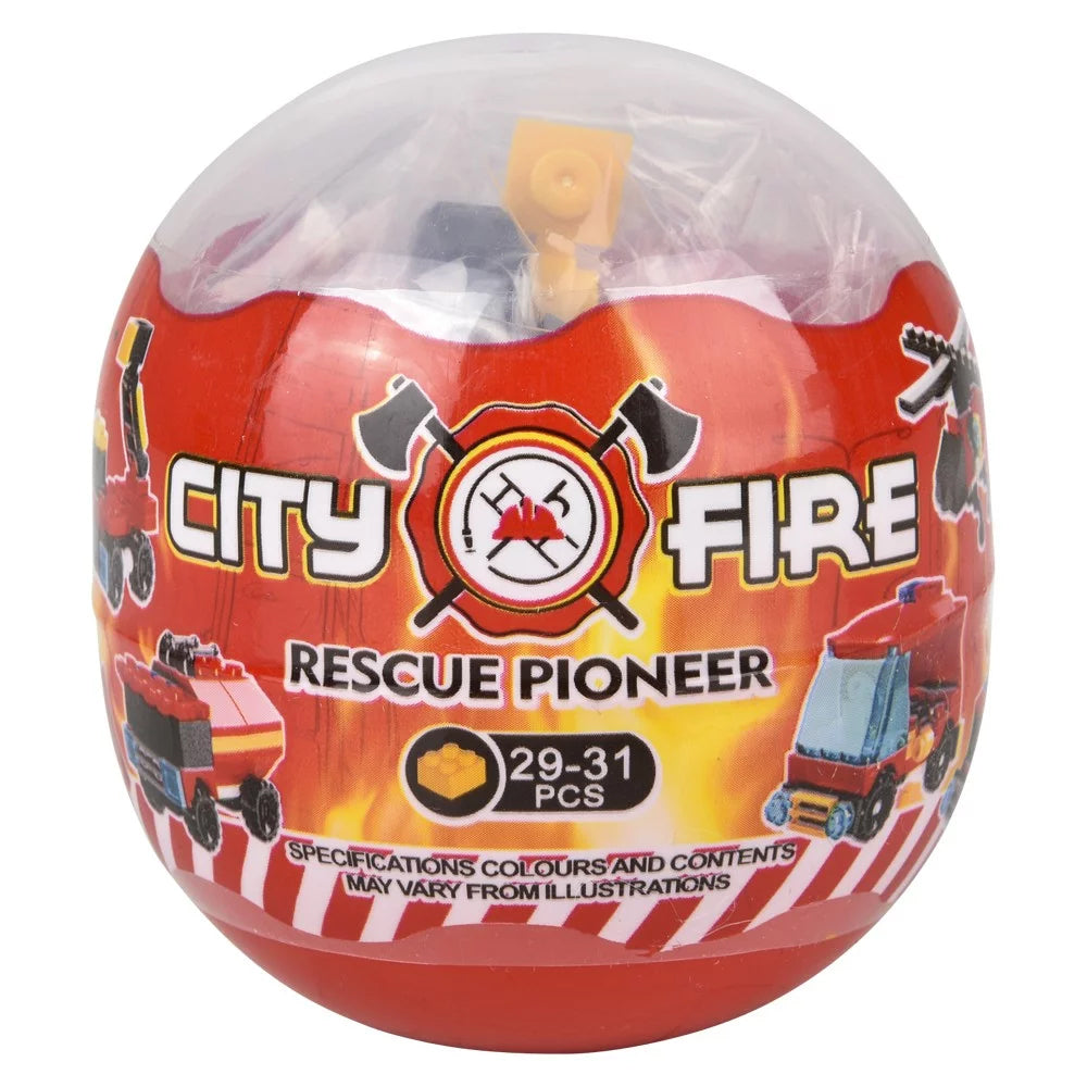 Building Block Fire Rescue Assortment 3" - (Case Pack Quantity: 12) $2.08 per piece