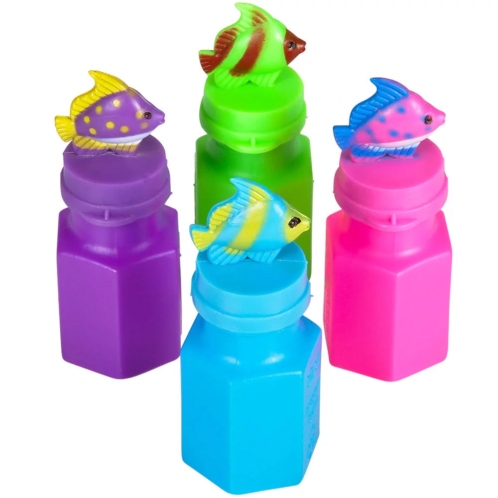 Mini Tropical Fish Bubble Bottle 0.6oz 3" - (24PC)