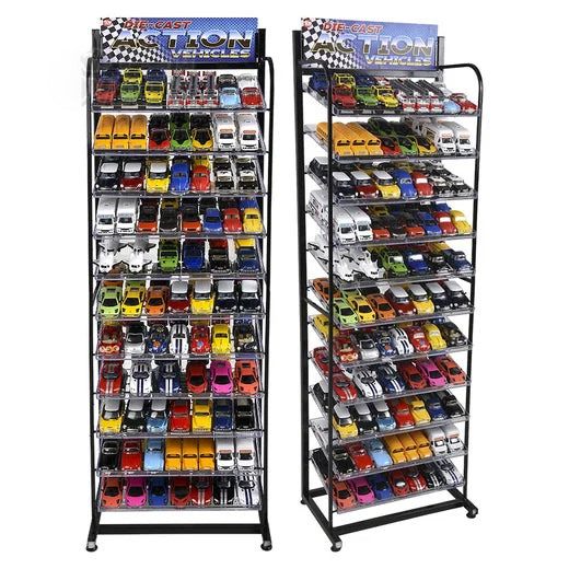 Metal Display Rack And 156 PC Vehicle Bundle 1 - (156PC)