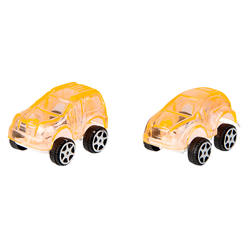 Mini Transparent Action Cars 8 Pack - (12PC)