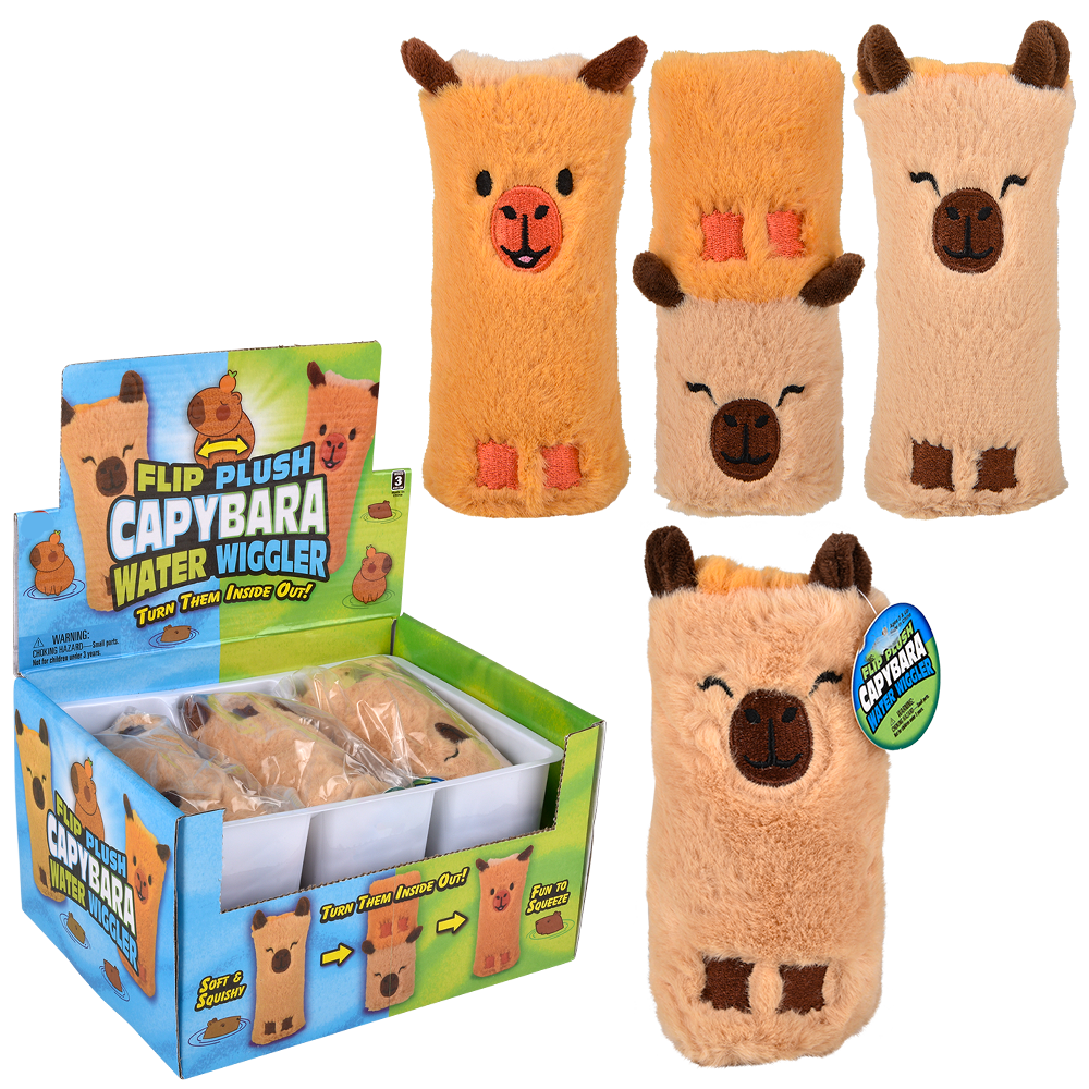 Capybara Plush Water Wiggler 5.5" - (6PC)